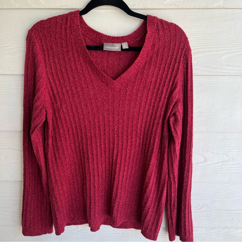 CozyChic Pink Super Soft Lite Knit Sweater Size: XL